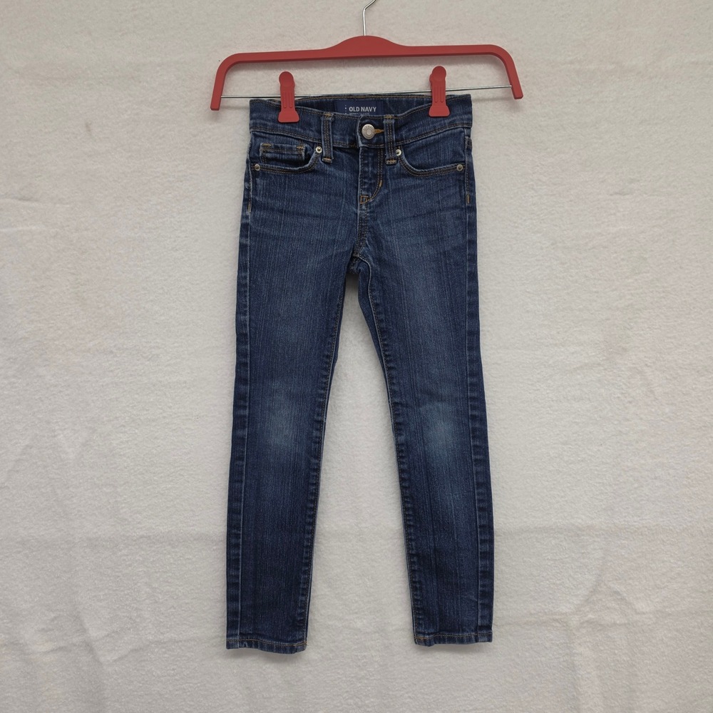 Old Navy Kids Skinny Jeans Dark Wash Blue Slim Fit Size 6 Slim Stretch Denim